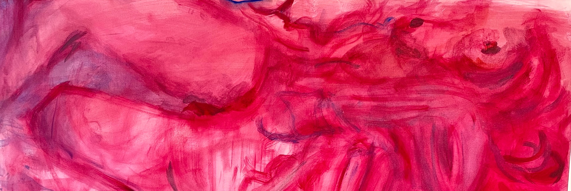 Pintura em tons de rosa